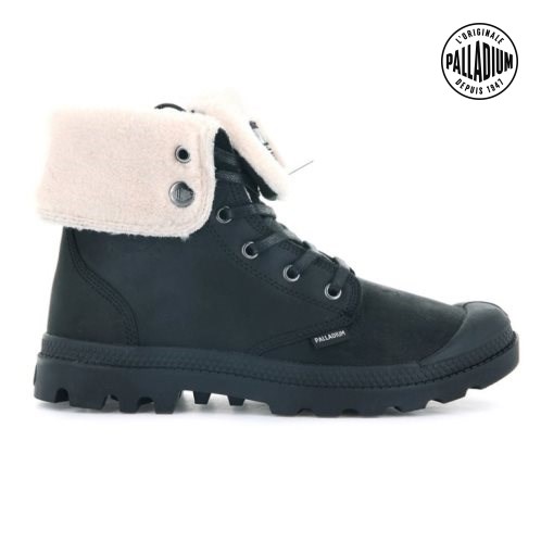 Dámské Boty Palladium Baggy Leather ESS WPS Černé | CZ VKU-52N